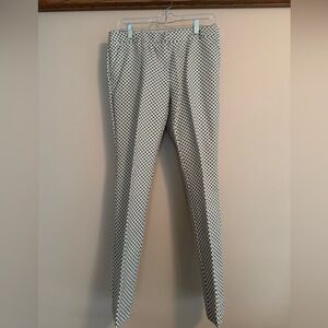 NWOT! Promod Green and Yellow Patterned Cropped Pants